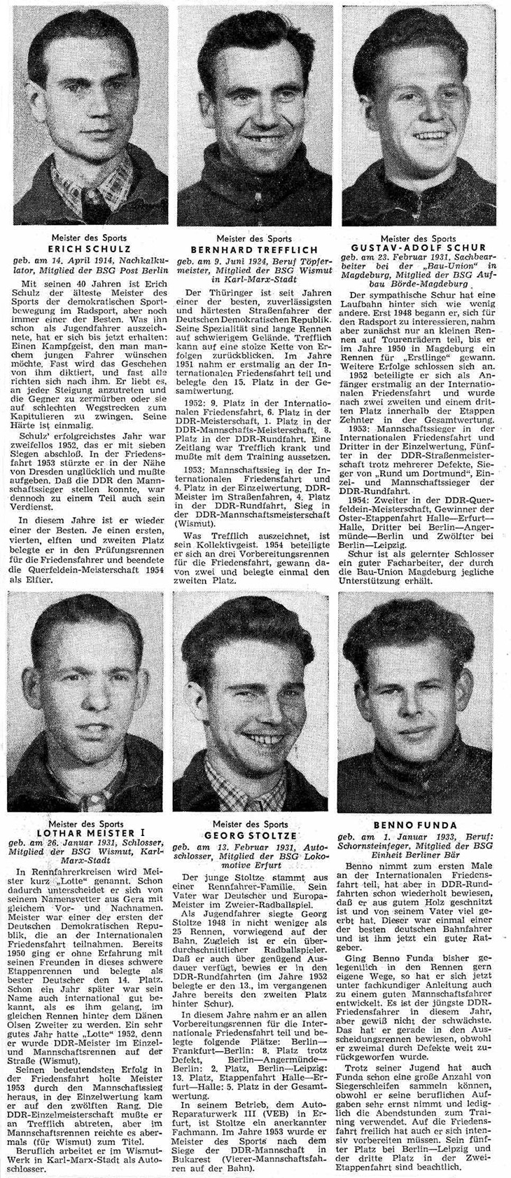 DDR-Team 1954